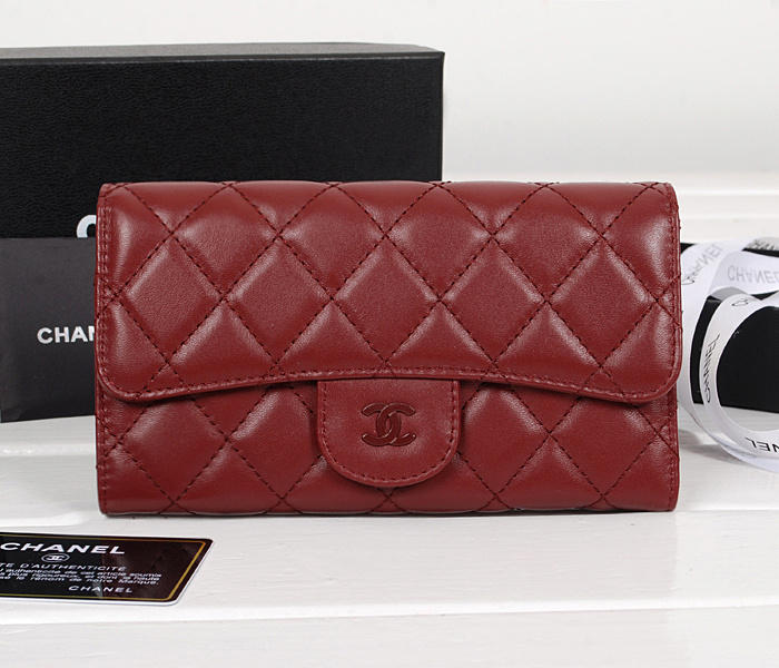 シャネルスーパーコピー 財布 マトラッセライン 長財布 レッド A31506 カーフレザー