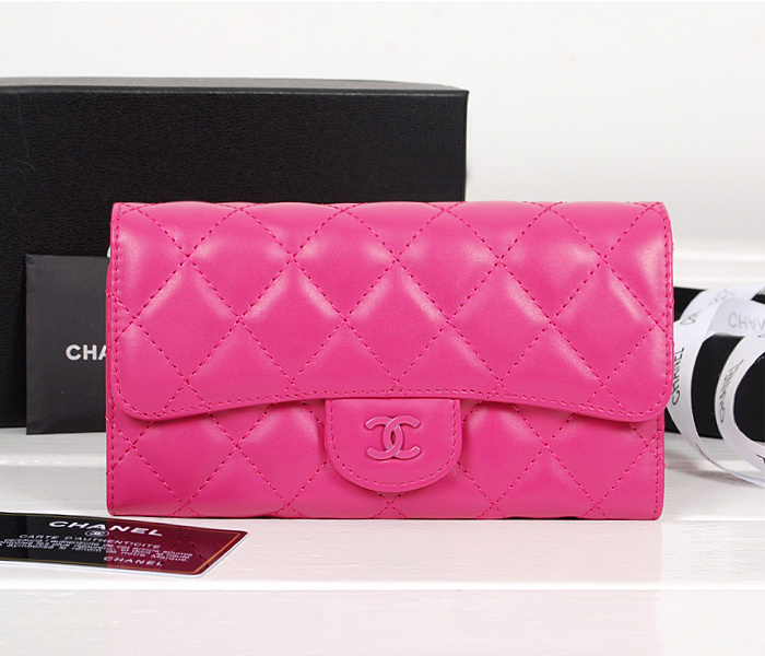 シャネルスーパーコピー 財布 マトラッセライン 長財布 フューシャピンク A31506 カーフレザー