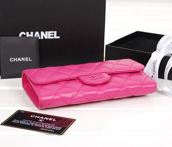 シャネルスーパーコピー 財布 マトラッセライン 長財布 フューシャピンク A31506 カーフレザー