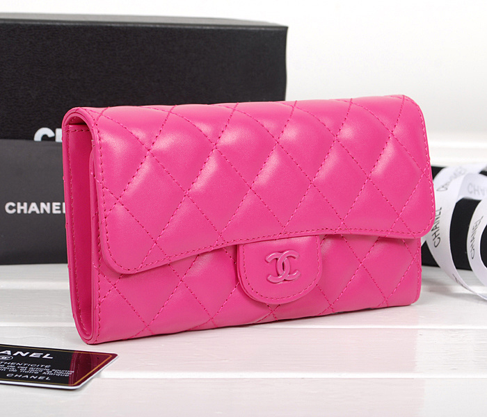 シャネルスーパーコピー 財布 マトラッセライン 長財布 フューシャピンク A31506 カーフレザー
