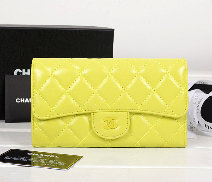 シャネルスーパーコピー 財布 マトラッセライン 長財布 イエロー A31506 カーフレザー イエロー
