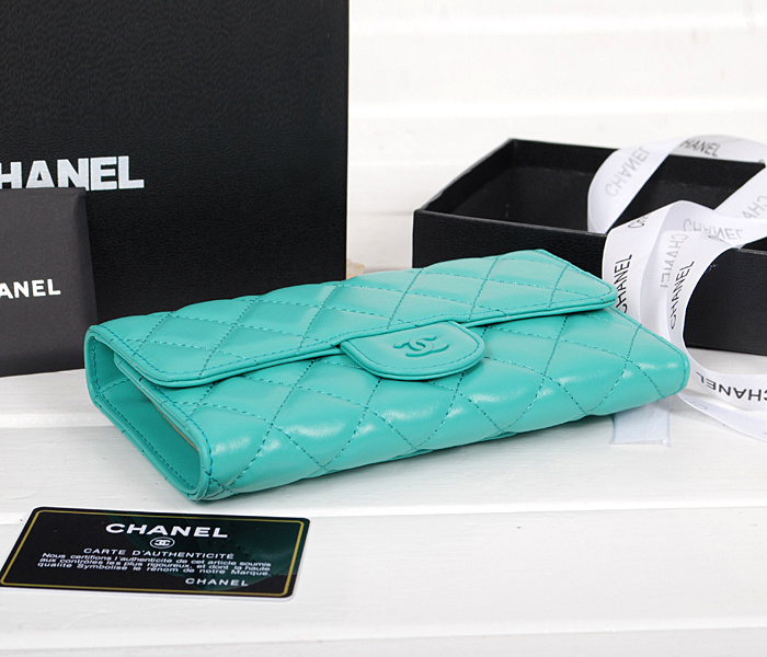 シャネルスーパーコピー 財布 マトラッセライン 長財布 ブルーパオン A31506