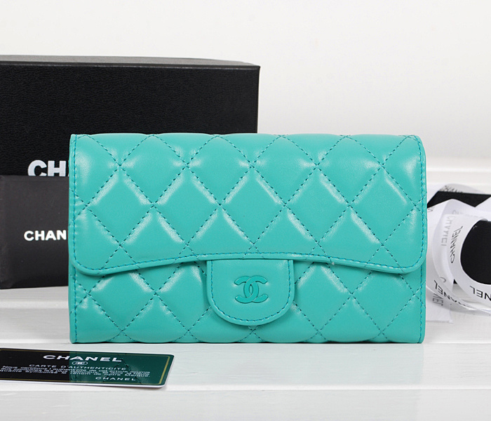 シャネルスーパーコピー 財布 マトラッセライン 長財布 ブルーパオン A31506