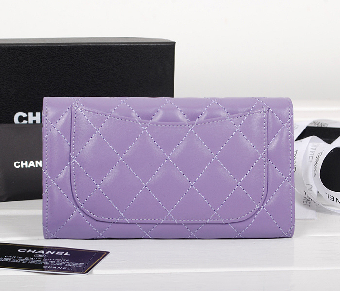 シャネルスーパーコピー 財布 マトラッセライン 長財布 ライトパープル A31506