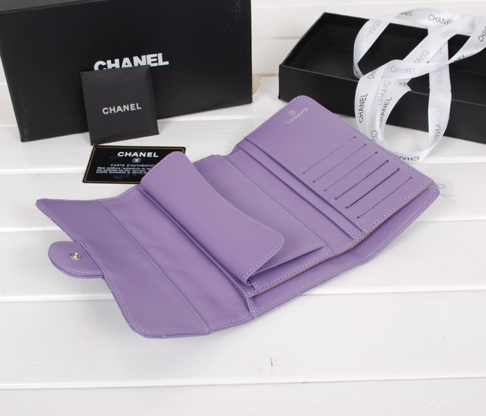 シャネルスーパーコピー 財布 マトラッセライン 長財布 ライトパープル A31506