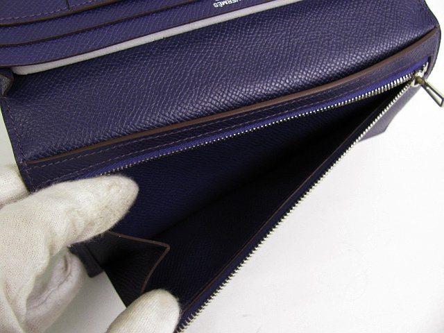 エルメススーパーコピー 二つ折長財布 ベアンスフレヴォーエプソン/アイリス hq005