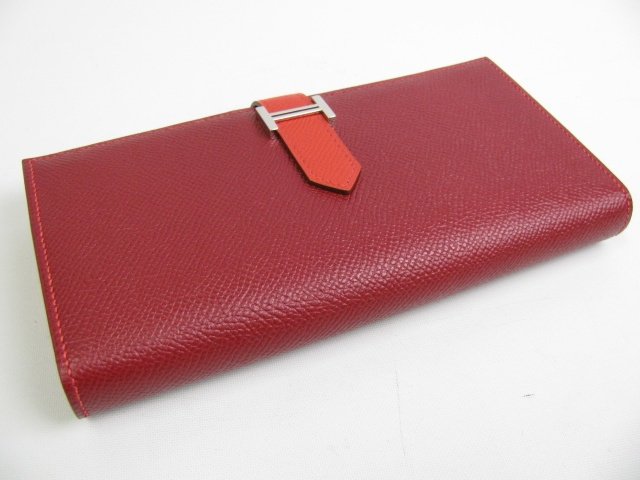 エルメススーパーコピー ベアンスフレ二つ折長財布 hq010 ブーゲンビリア×ルビー
