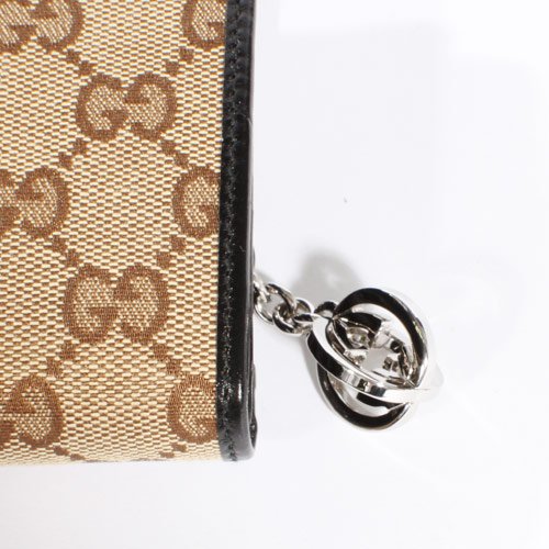 グッチスーパーコピー GGトゥインズ 長財布 ベージュ＆ブラック 233024F4C7N9769