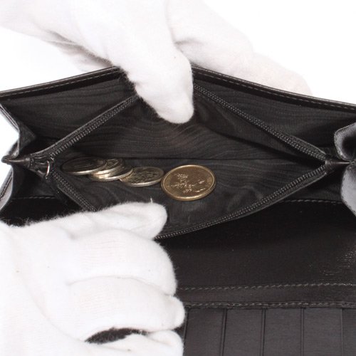 グッチスーパーコピー メタルプレート 長財布 ブラック 233112A490R1000 カーフレザー