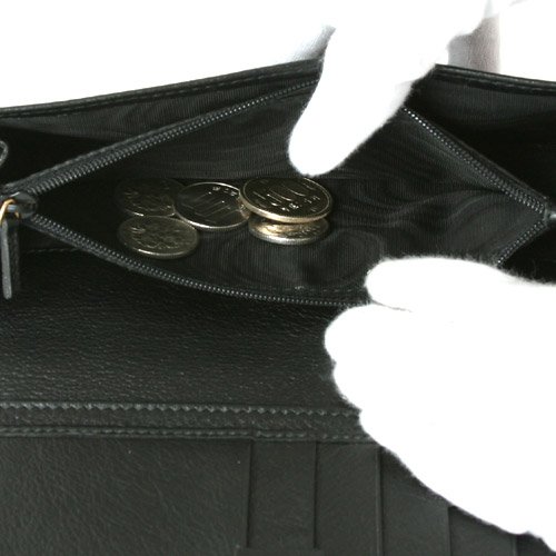 グッチスーパーコピー GG柄 クレスト 長財布 ブラック 203618FFP5T1000 キャンバス、カーフレザー