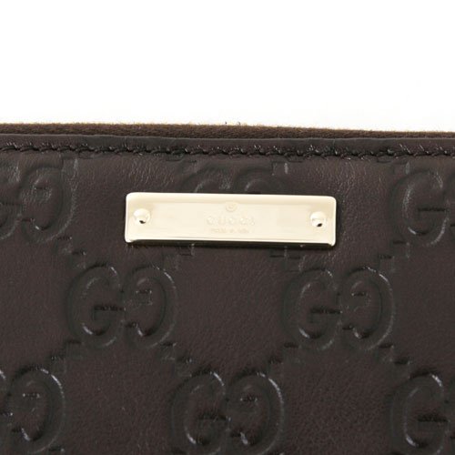 グッチスーパーコピー グッチシマ 長財布 ダークブラウン 112724 カーフレザー