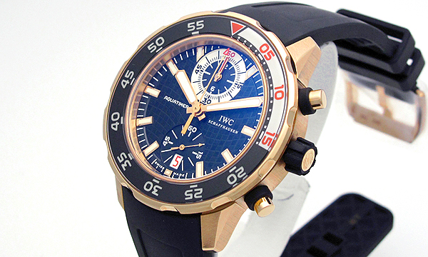 ＩＷＣスーパーコピー アクアタイマー クロノ IW376903 ピンクゴールド ブラック
