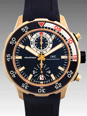 ＩＷＣスーパーコピー アクアタイマー クロノ IW376903 ピンクゴールド ブラック