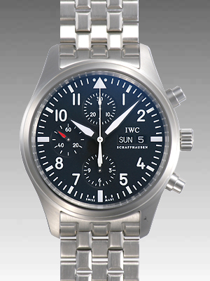 ＩＷＣスーパーコピー パイロットウォッチクロノ IW371704 ステンレス ブラック