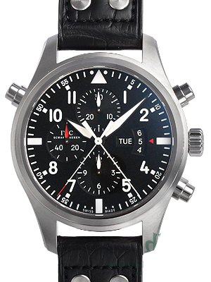 ＩＷＣスーパーコピー パイロットウォッチ ダブルクロノ IW377801 ブラック