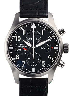 ＩＷＣスーパーコピー パイロットウォッチクロノ IW377701 ステンレス ブラック