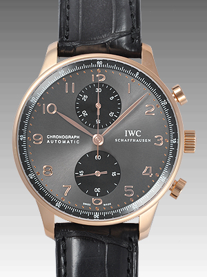 ＩＷＣスーパーコピー ポルトギーゼ クロノ IW371482 レッドゴールド グレー／ブラック