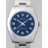 ロレックススーパーコピー ROLEX パーペチュアル ボーイズ 177200 ブルー ホワイトバー