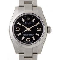 ロレックススーパーコピー ROLEX パーペチュアル レディース 176200 ブラック3 6 9ホワイトバー