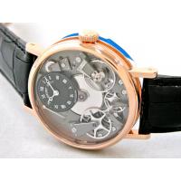 ブレゲスーパーコピー Breguet トラディション シースルー 7027BR/G9/9V6 RG 皮 グレー