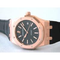 オーデマ･ピゲスーパーコピー AUDEMARS PIGUET ロイヤルオーク 15300OR.OO.D002CR.01 PG/ブラック皮ベルト ブラック
