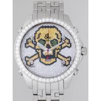 ジェイコブスーパーコピー ファイブタイムゾーン JC-SKULLY 1重ベゼルダイヤ 47mm LINKYブレスセッティング 全面ダイヤ
