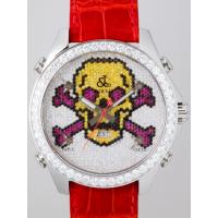 ジェイコブスーパーコピー ファイブタイムゾーン JC-SKULL6 1重ベゼルダイヤ 47mm 全面ダイヤ