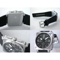 ベル＆ロススーパーコピー BR01-94 BLACK DIAL クロノグラフ BR01-94 ラバーベルト ブラック/ホワイトアラビア