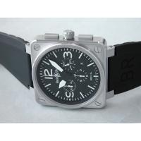 ベル＆ロススーパーコピー BR01-94 BLACK DIAL クロノグラフ BR01-94 ラバーベルト ブラック/ホワイトアラビア