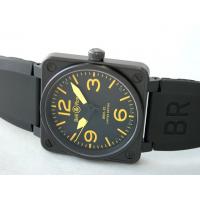 ベル＆ロススーパーコピー BR01-92 YELLOW BR01-92 世界限定500本 ラバーベルト ブラック/イエローアラビア