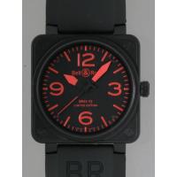 ベル＆ロススーパーコピー BR01-92 RED BR01-92 ラバーベルト ブラック/レッドアラビア