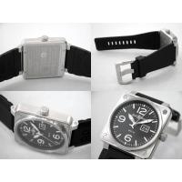 ベル＆ロススーパーコピー BR01-96 BIG DATE BLACK DIAL BR01-96 ラバーベルト ブラック/ホワイトアラビア