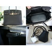 エルメススーパーコピーＨＥＲＭＥＳ バーキン３０黒トゴシルバー 金具Ｎ刻 hermes-002