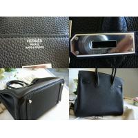 エルメススーパーコピーＨＥＲＭＥＳ バーキン３０黒トゴシルバー 金具Ｎ刻 hermes-002