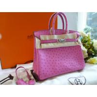 エルメススーパーコピーＨＥＲＭＥＳ バーキン２５ヒューシャピンク オーストリッチＳ金具 hermes-003