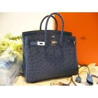 エルメススーパーコピー ＨＥＲＭＥＳバーキン２５オーストリッチブルーロイ hermes-010