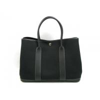 エルメススーパーコピーガーデンパーティPM/ブラック（シルバー金具）/トワルオフィシエ/トートバッグ HERMES-004