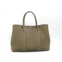 エルメススーパーコピーガーデンTPM/トートバッグ（ネゴンダ/エトゥープ/シルバー金具）HERMES-010