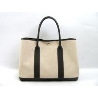 エルメススーパーコピーガーデンパーティPM（トワルアッシュ×レザー/マロン/シルバー金具）HERMES-012
