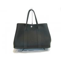 エルメスコピーガーデンパーティTPM/トートバッグ（ネゴンダ/ブラック/シルバー金具）HERMES-022