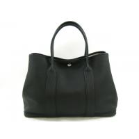 エルメススーパーコピーガーデンパーティPM/トートバッグ（ネゴンダ/ブラック/シルバー金具）HERMES-024