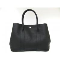 エルメススーパーコピーガーデンパーティPM/トートバッグ（ネゴンダ/ブラック/シルバー金具）HERMES-025