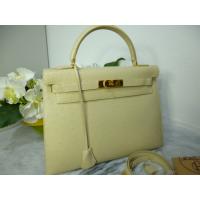 エルメススーパーコピー HERMES オフホワイトベージュケリー オーストリッチ32cmゴールド 金具Ｂ刻印 HERMES-6