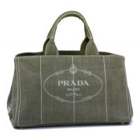 プラダスーパーコピー バッグ PRADA トートバッグ デニム キャンバス ミリタリー カーキ B1872B4