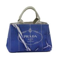 プラダスーパーコピー バッグ PRADA トートバッグ キャンバス ブルー BN1877 リネンキャンバス