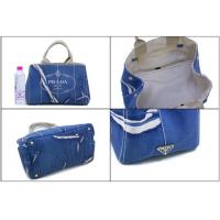 プラダスーパーコピー バッグ PRADA トートバッグ キャンバス ブルー BN1877 リネンキャンバス