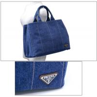 プラダスーパーコピー バッグ PRADA トートバッグ デニム キャンバス CANAPA ブルー VA0904