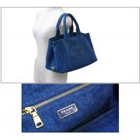 プラダスーパーコピー バッグ PRADA トートバッグ デニム キャンバス ブルー 紙袋付 B1877B8 新作
