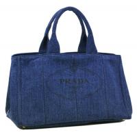プラダスーパーコピー バッグ PRADA トートバッグ デニム キャンバス ブルー B1872B9 紙袋付き 新作