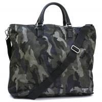 プラダスーパーコピー バッグ PRADA カモフラージュ 迷彩 ナイロン 2WAY ショルダーバッグ グレー VA0882